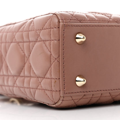 Christian Dior Lambskin Cannage Small My ABC Dior Lady Dior Blush 9 of 12