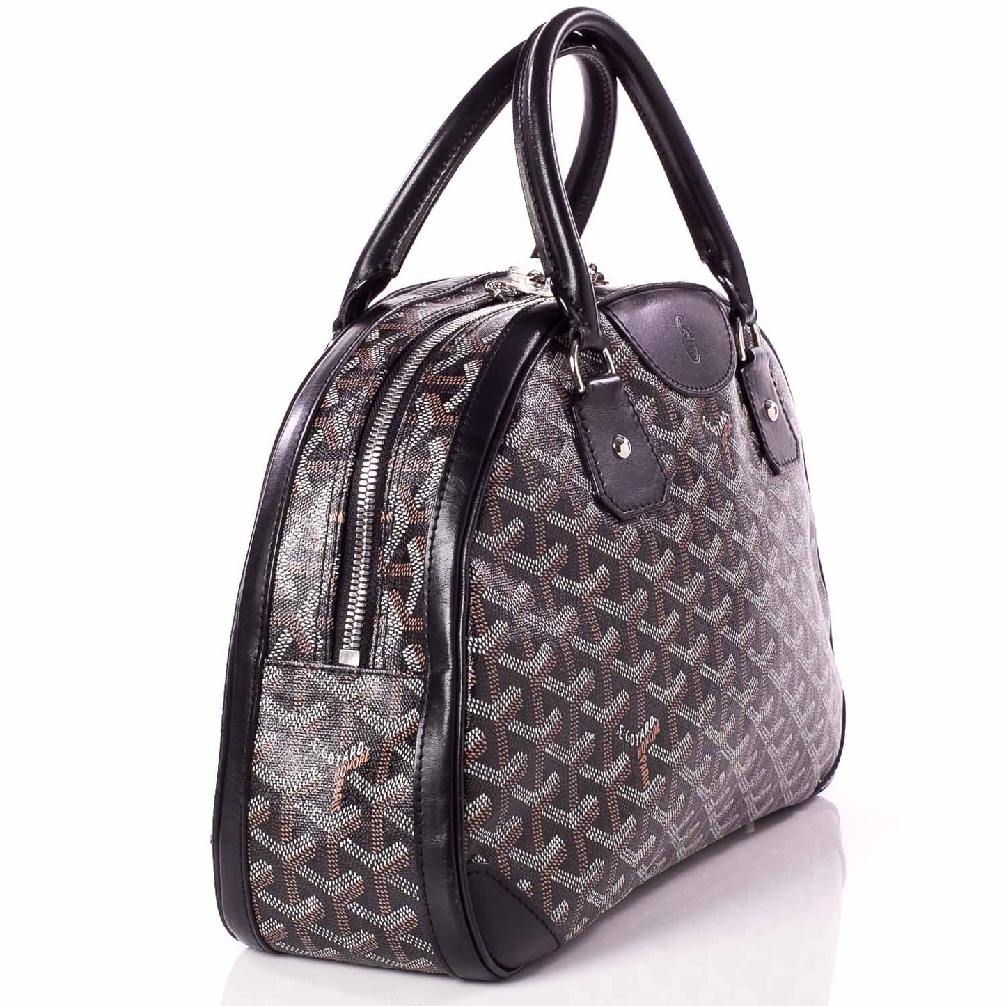 Goyardine Saint Jeanne MM Bowler Black