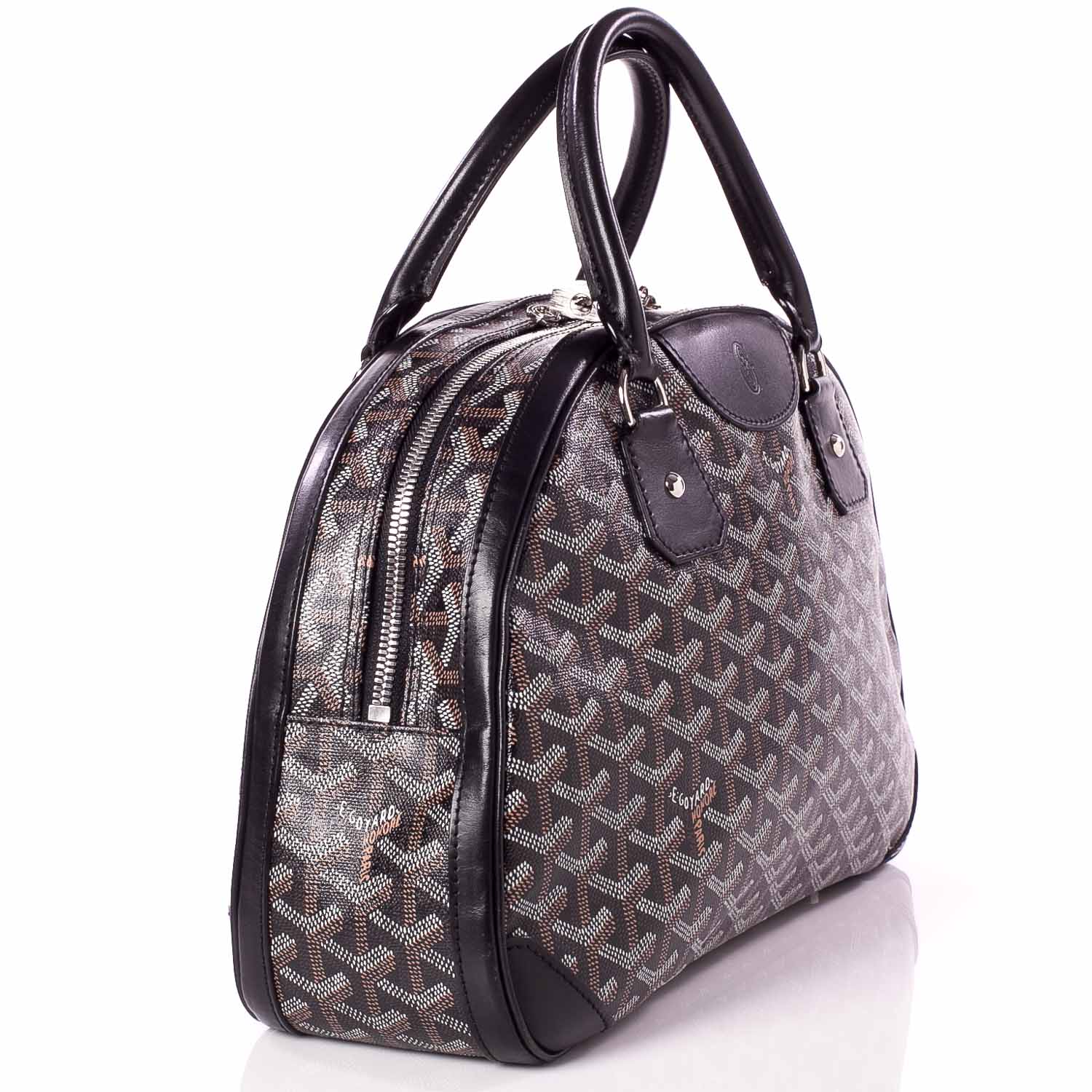 Goyard Goyardine Saint Jeanne MM Bowler Black 3 of 7