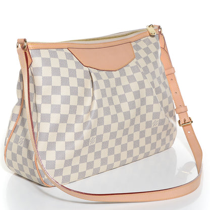 Louis Vuitton Damier Azur Siracusa MM 3 of 8