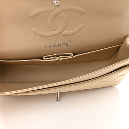 Chanel Lambskin Quilted Medium Double Flap Beige 4 of 10