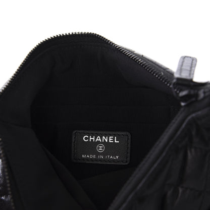 Chanel Aged Calfskin Quilted Medium Reissue Cosmetic Case So Black 5 of 8
