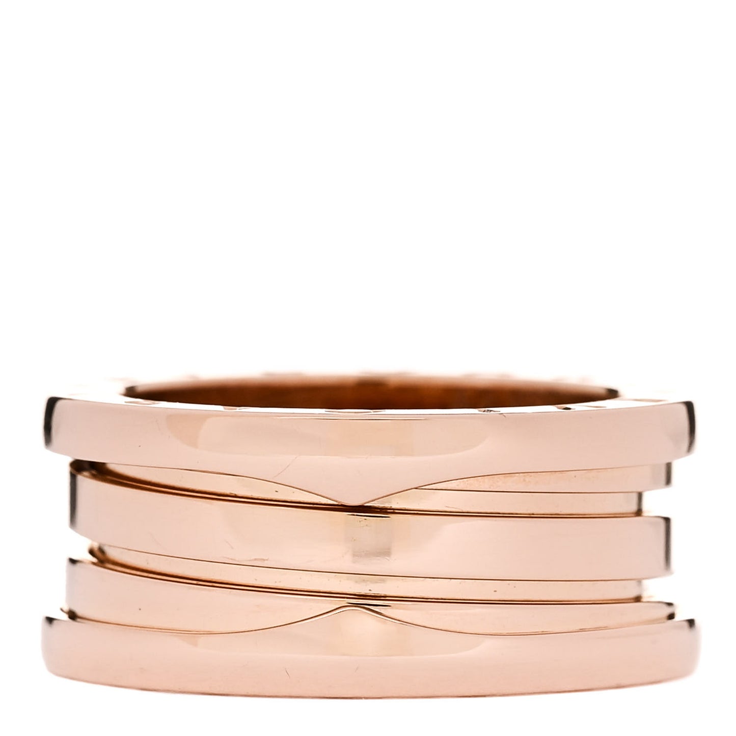 18K Rose Gold B.Zero1 Three-Band Ring 52 6