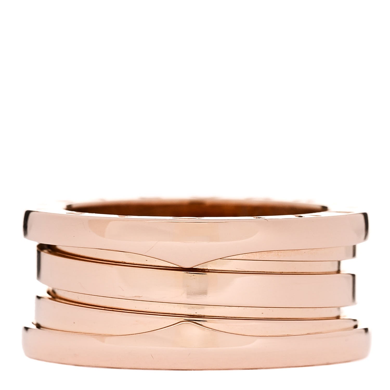 Bulgari 18K Rose Gold B.Zero1 Three-Band Ring 52 6 3 of 6