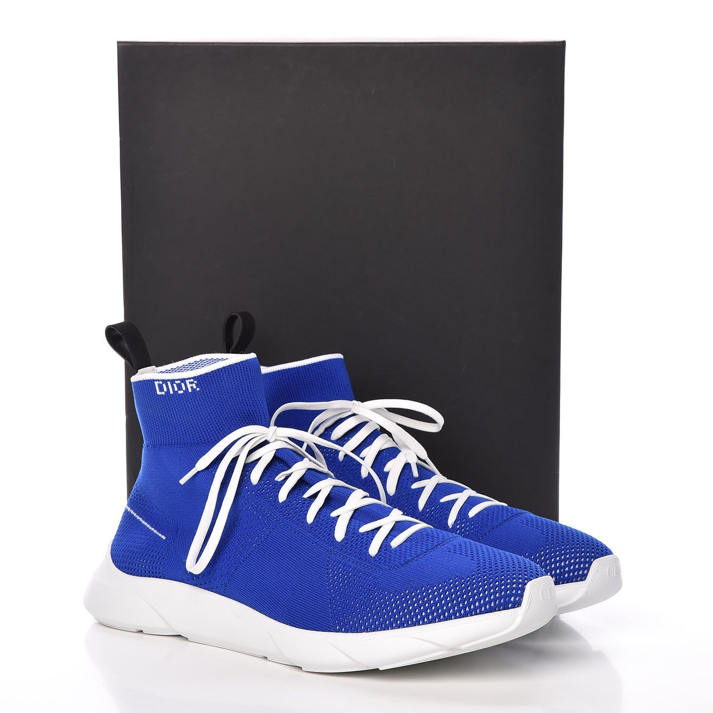 Technical Canvas Fusion High Top Sneakers 44 Blue