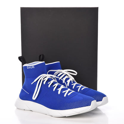 Christian Dior Technical Canvas Fusion High Top Sneakers 44 Blue 11 of 11