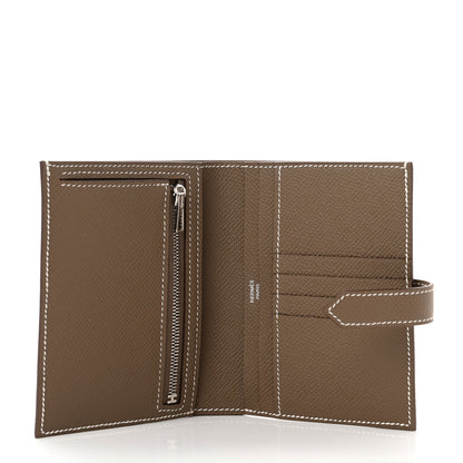 Hermes Epsom Bearn Compact Wallet Etoupe 5 of 7