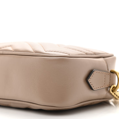 Gucci Calfskin Matelasse Mini GG Marmont Chain Shoulder Bag Porcelain Rose 10 of 10