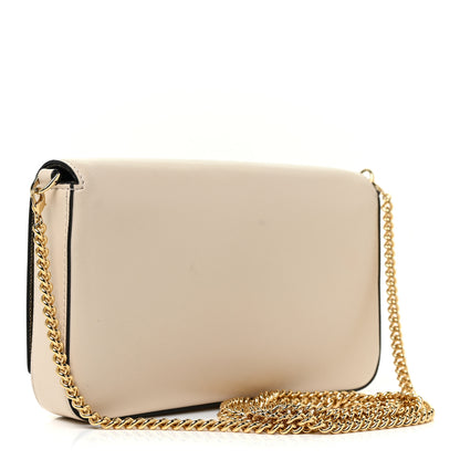 Fendi Vitello Palmellato Wallet on Chain with Pouches Camelia 4 of 13