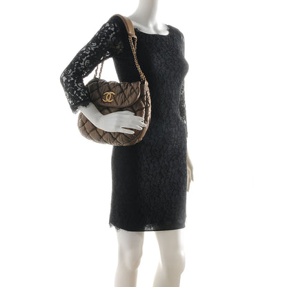 Chanel Lambskin Bubble Quilt Flap Bag Brown 2 of 7