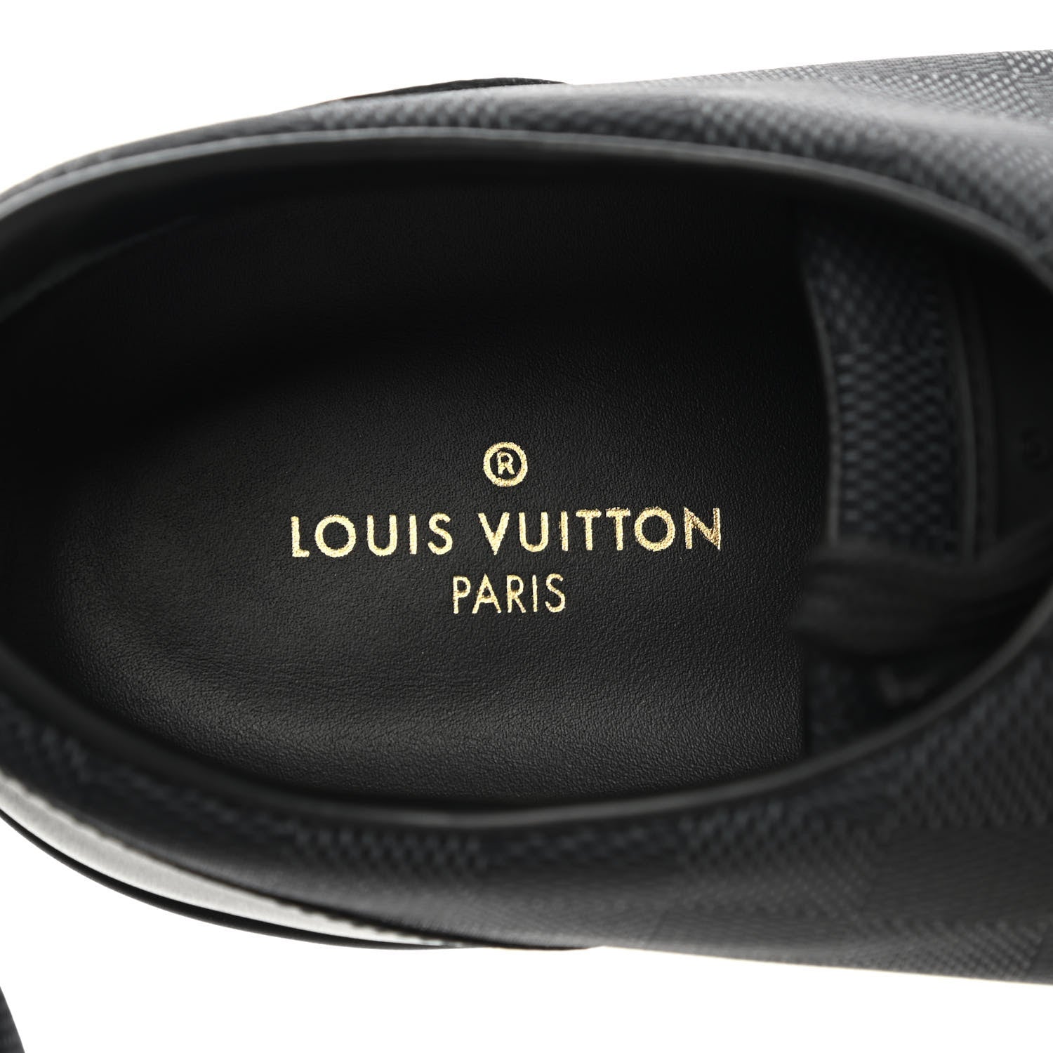 Louis Vuitton Calfskin Nylon Damier Offshore Sneakers 9.5 Black 7 of 9