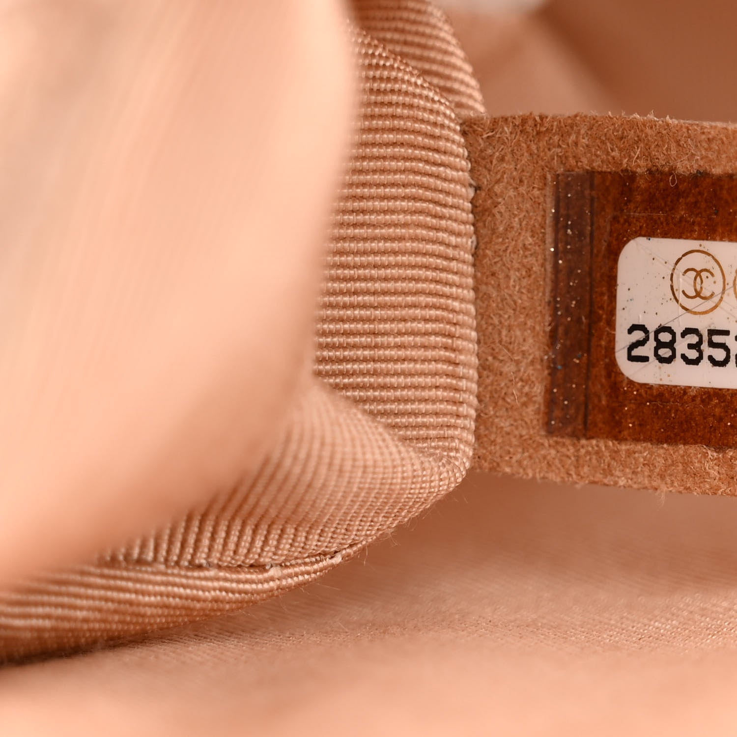 Chanel Metallic Caviar Chevron Quilted Medium Statement Flap Beige 8 of 13