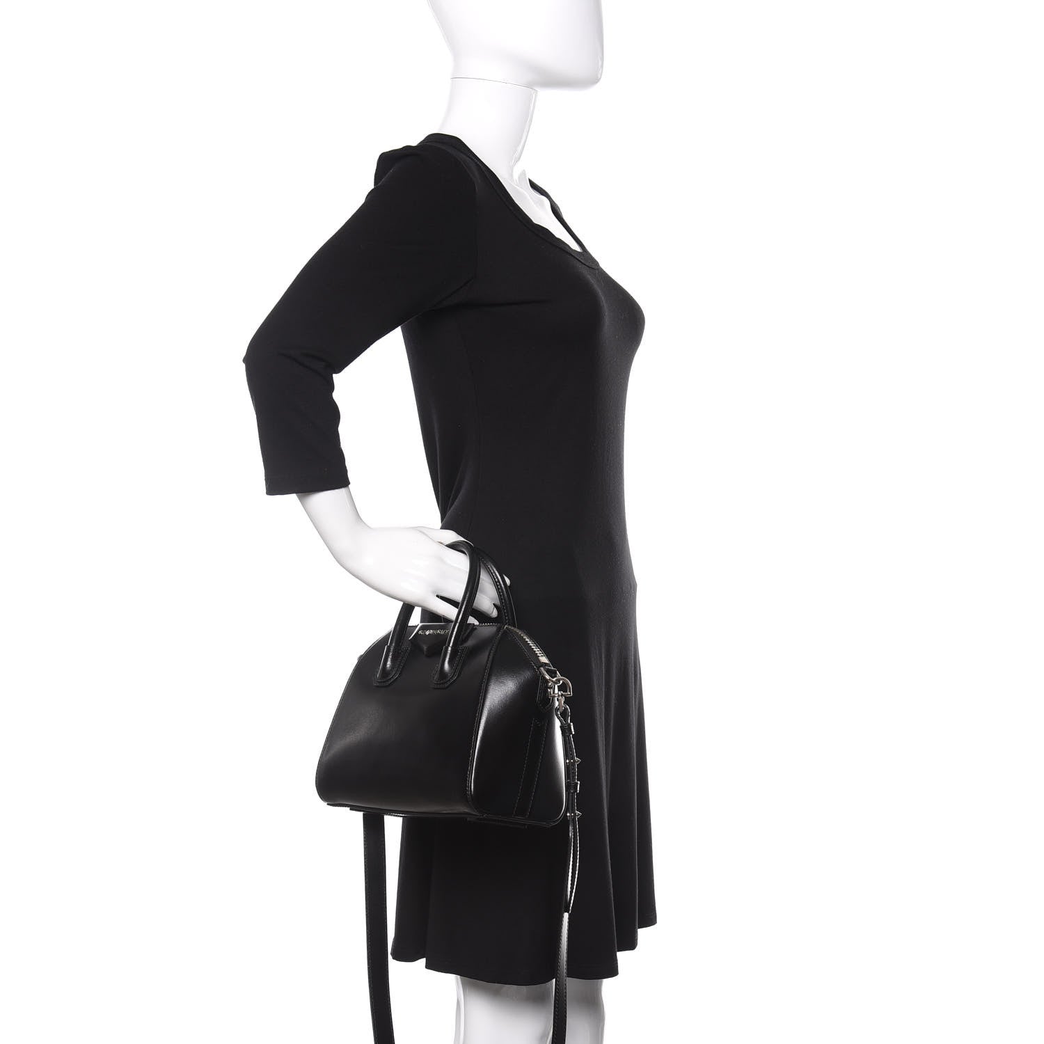 Givenchy Shiny Lord Calfskin Mini Antigona Black 3 of 10