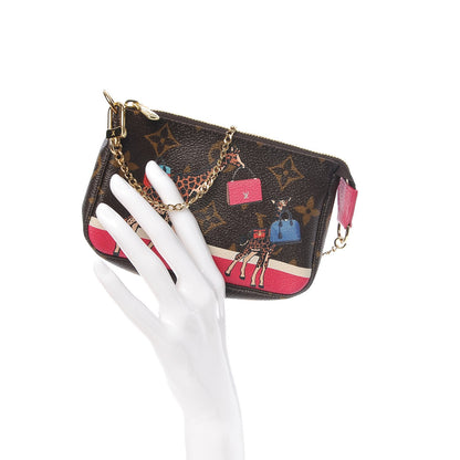 Louis Vuitton Monogram 2017 Christmas Animation Mini Pochette Accessories 2 of 8