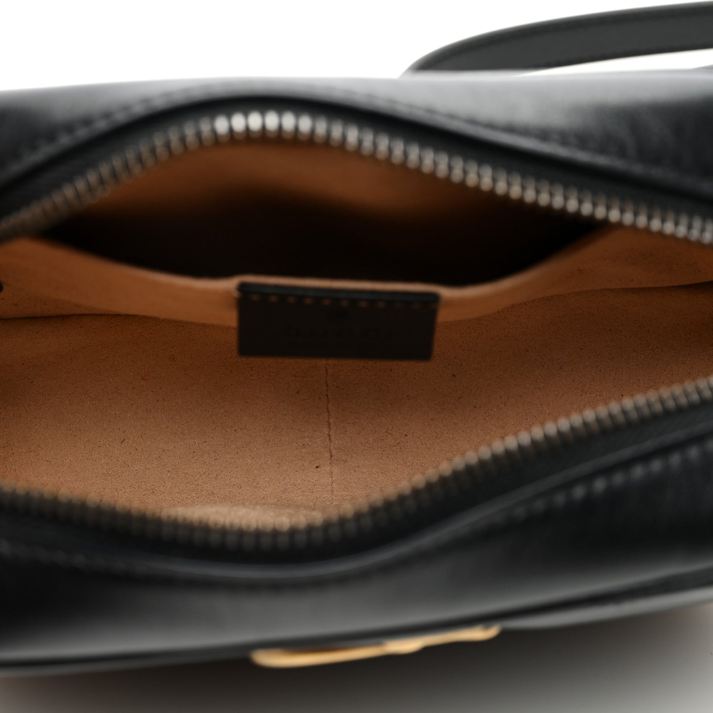 Calfskin Matelasse Mini GG Marmont Chain Shoulder Bag Black