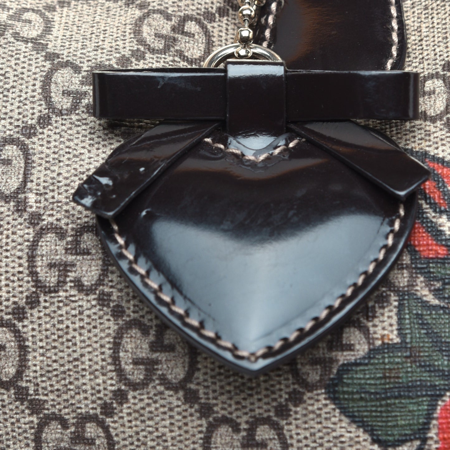 GG Plus Monogram Tattoo Heart Medium Joy Boston Dark Brown