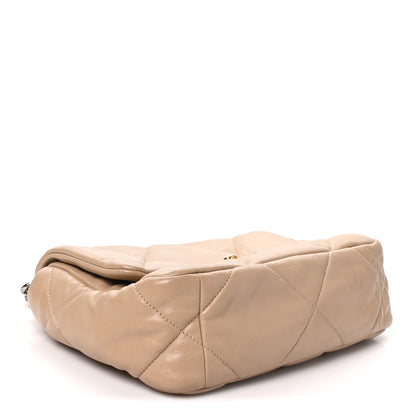 Chanel Lambskin Quilted Medium Chanel 19 Flap Dark Beige 4 of 10