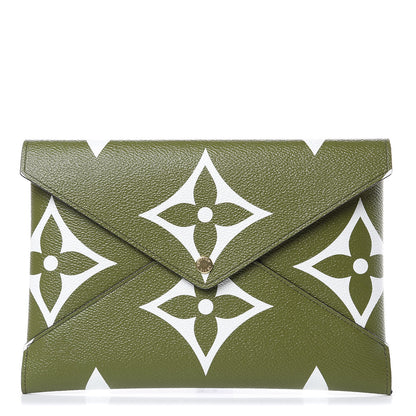 Louis Vuitton Monogram Giant Large Kirigami Pochette Kaki 1 of 8