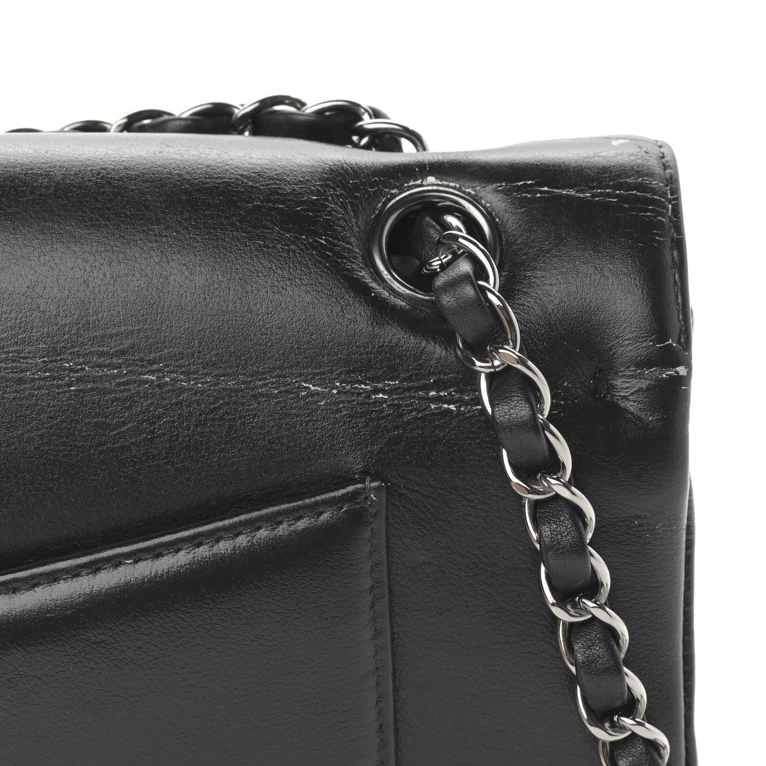 Chanel Calfskin Medium Classic Pure Double Flap Black 17 of 19