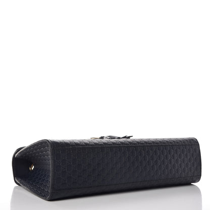 Gucci Soft Microguccissima Medium Emily Chain Shoulder Bag Blue 4 of 9