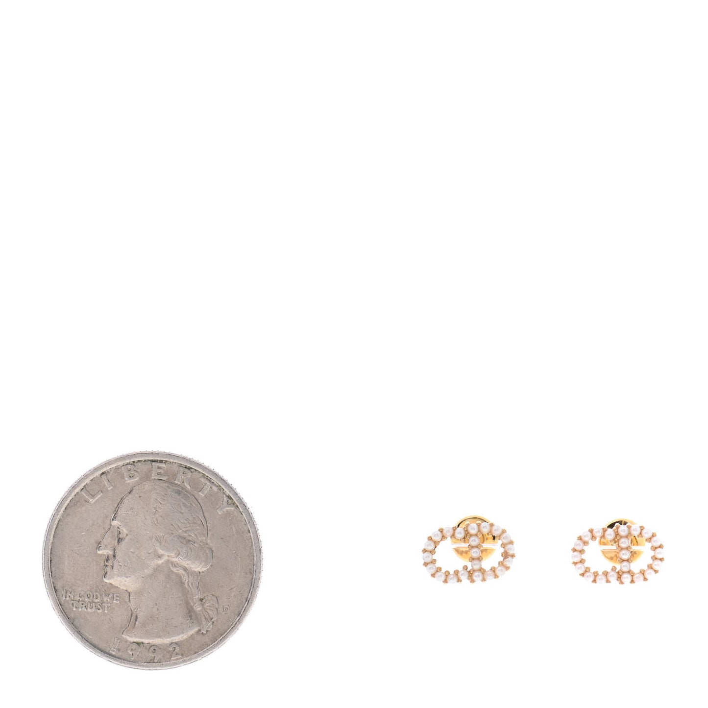 Pearl Clair D Lune Earrings Gold