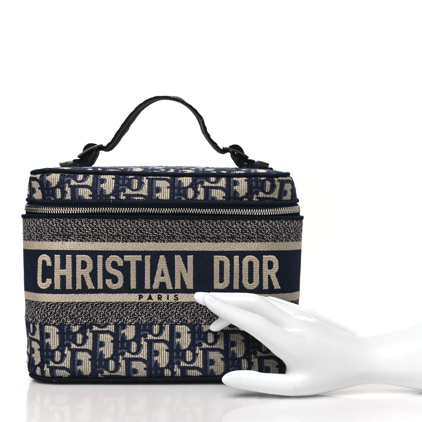 Oblique Diortravel Vanity Case Blue