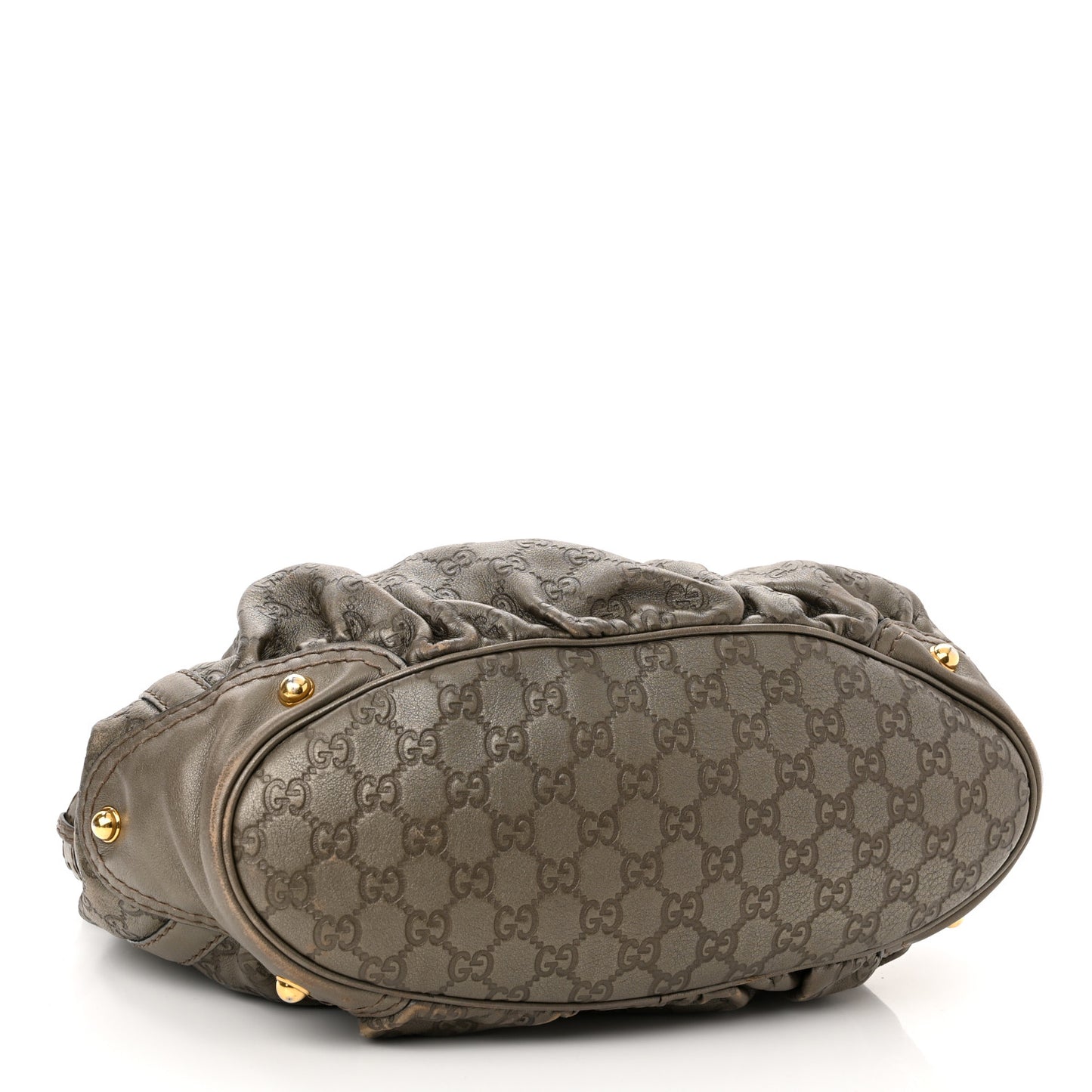 Guccissima Medium Jockey Tote Grey