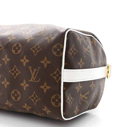 Louis Vuitton Monogram LV Match Speedy Bandouliere 25 White 8 of 10
