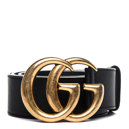 Gucci Calfskin Double G 40mm Belt 80 32 Black 1 of 9