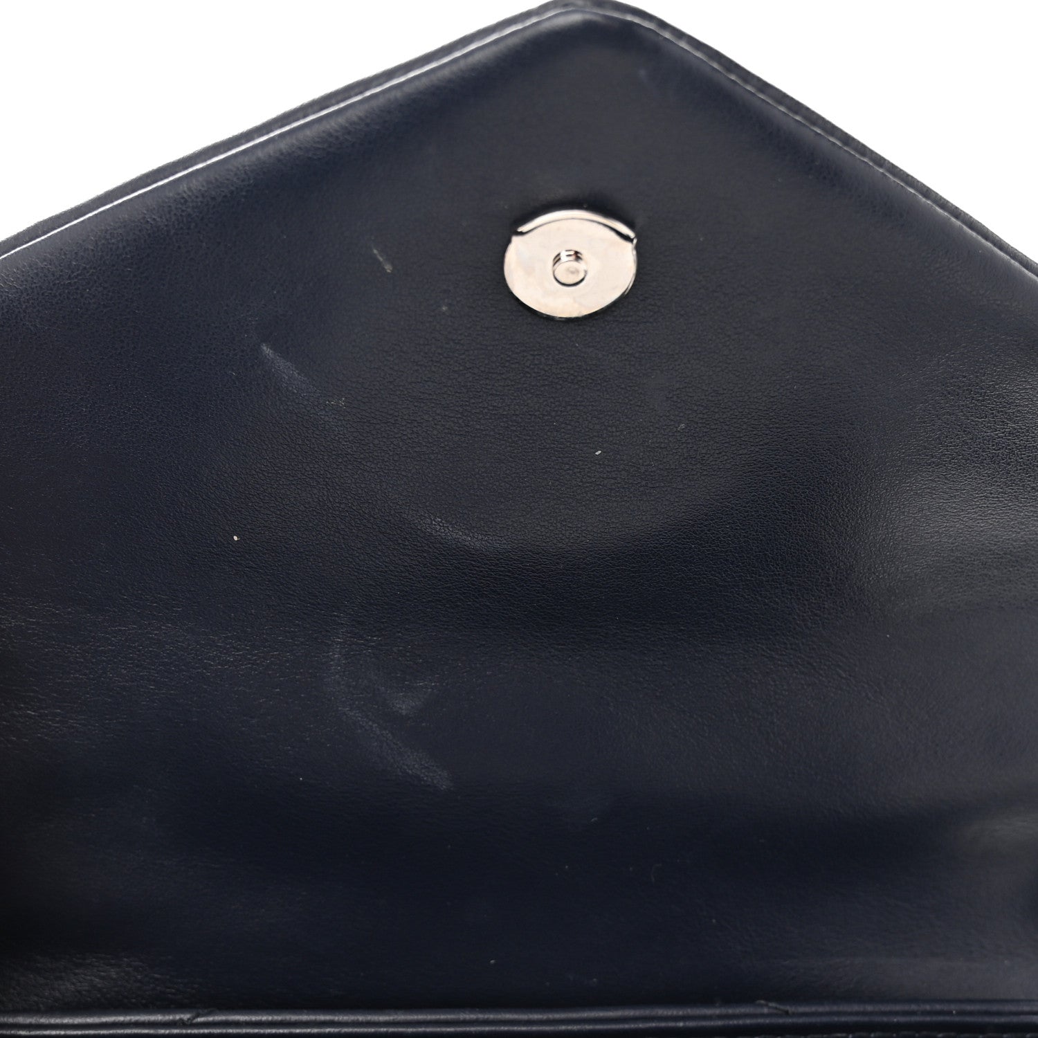 Saint Laurent Calfskin Y Quilted Monogram Toy Loulou Satchel Navy 11 of 11