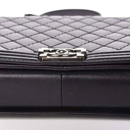 Chanel Calfskin Quilted Large Boy Flap Black 11 of 13