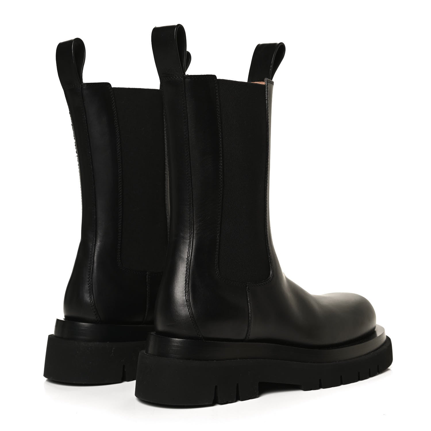Bottega Veneta Calfskin The Lug Chelsea 55mm Boots 37 Black 4 of 14