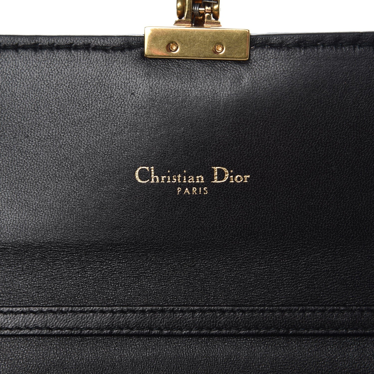 Christian Dior Calfskin Dioraddict Wallet on Chain Black 5 of 7