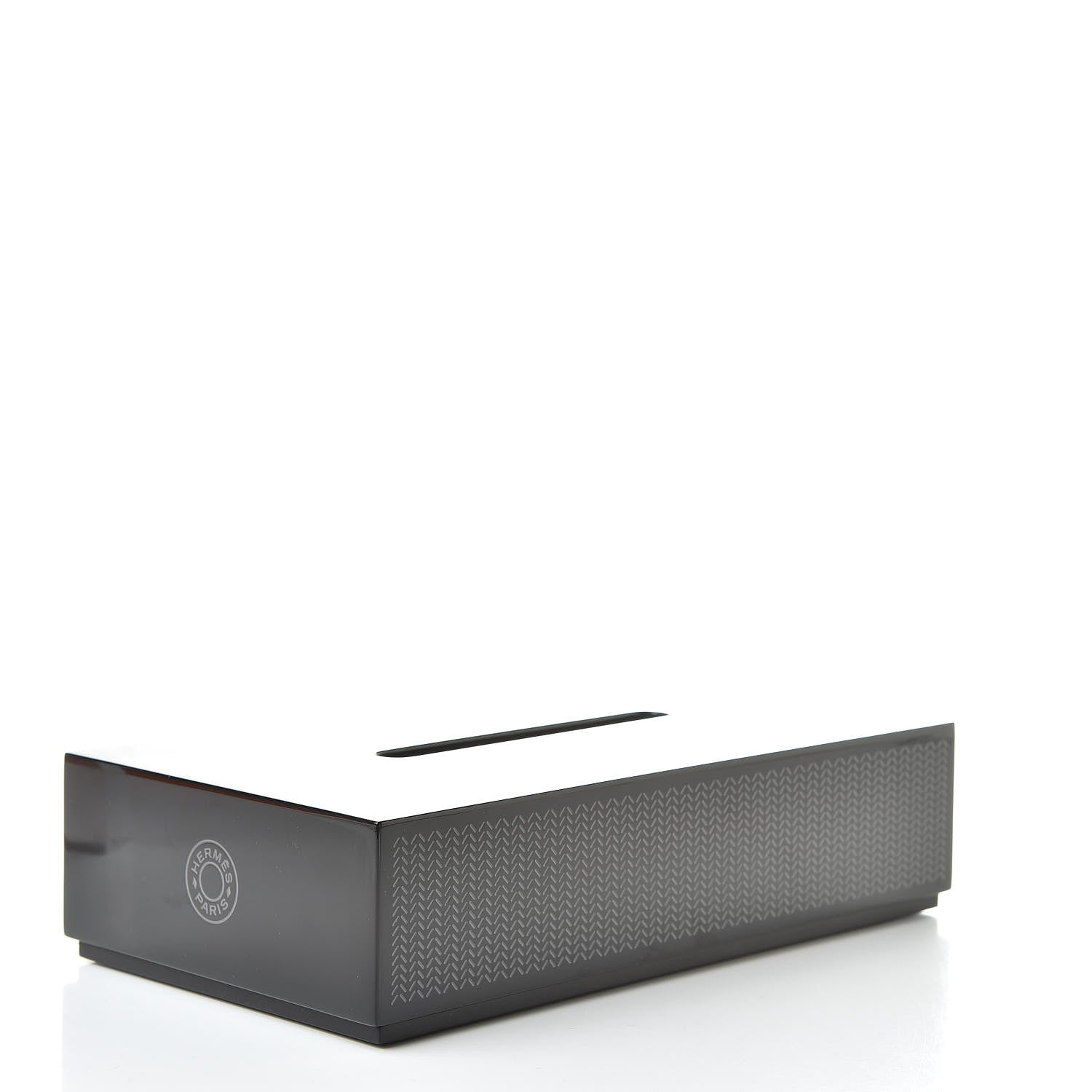Hermes Lacquered Wood K-Box Tissue Box Black 3 of 7