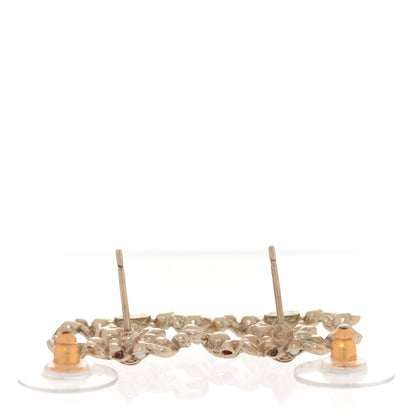 Chanel Pearl Crystal CC Earrings Gold 3 of 4