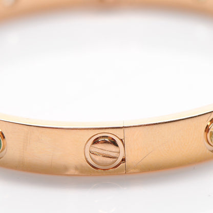 Cartier 18K Pink Gold Sapphire Garnet Amethyst LOVE Bracelet 16 8 of 10