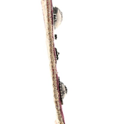 Christian Dior Oblique Studded Shoulder Strap Burgundy 6 of 6