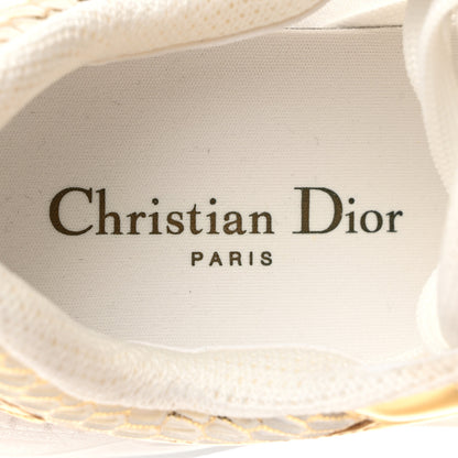Christian Dior Matte Technical Fabric Mesh Dior Vibe Sneakers 39.5 White Gold 6 of 9