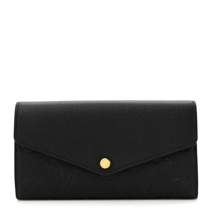 Louis Vuitton Empreinte Sarah Wallet NM Black 1 of 8