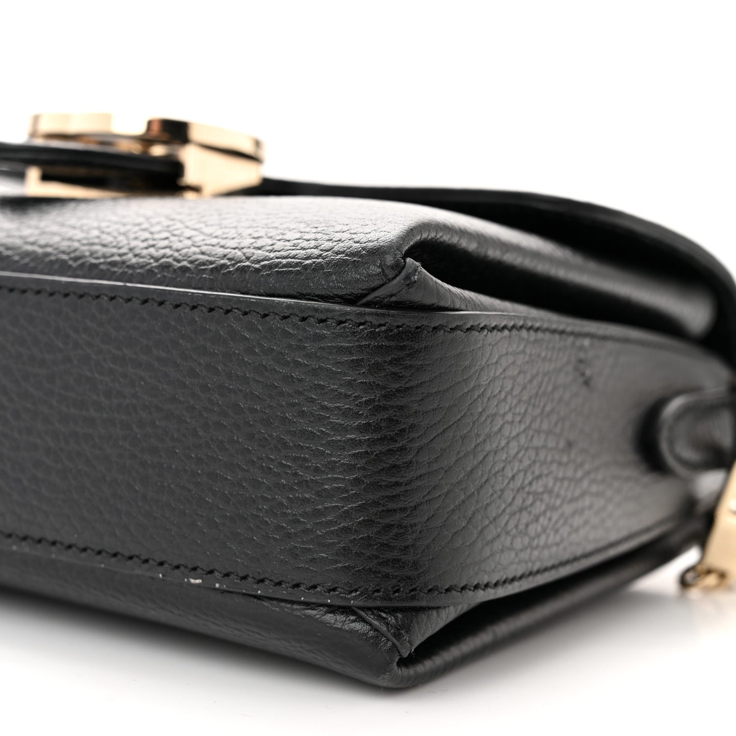 Dollar Calfskin Interlocking G Crossbody Bag Black