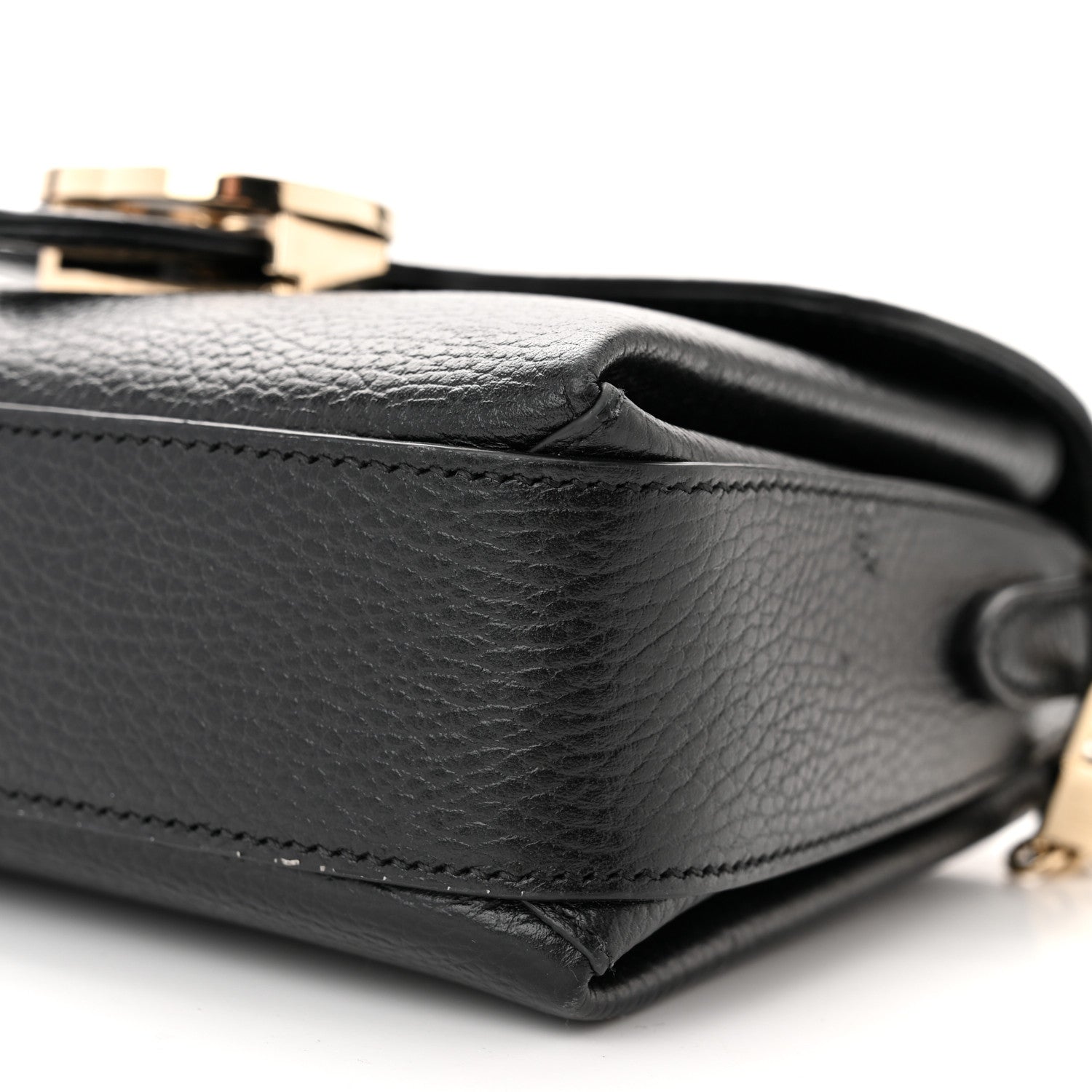 Gucci Dollar Calfskin Interlocking G Crossbody Bag Black 10 of 11