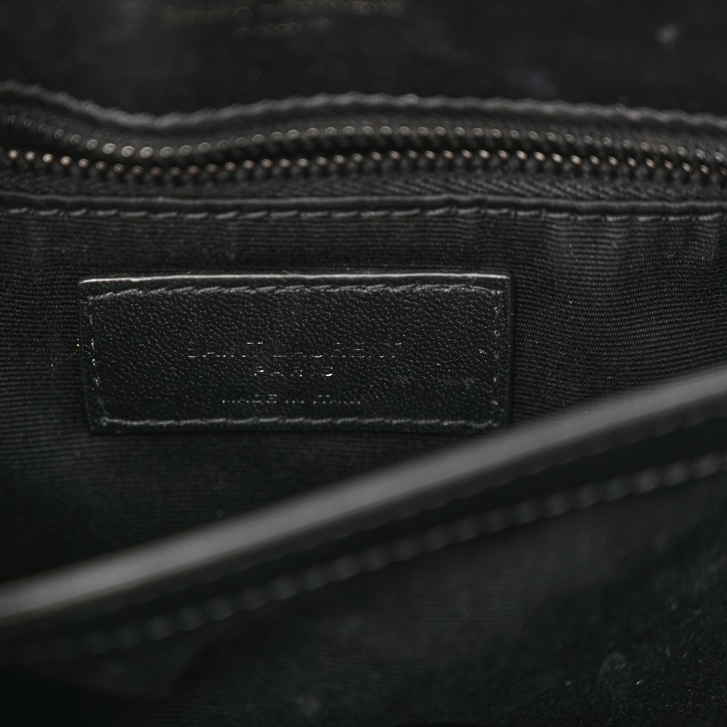 Calfskin Y Quilted Monogram Monochrome Toy Loulou Crossbody Bag Black