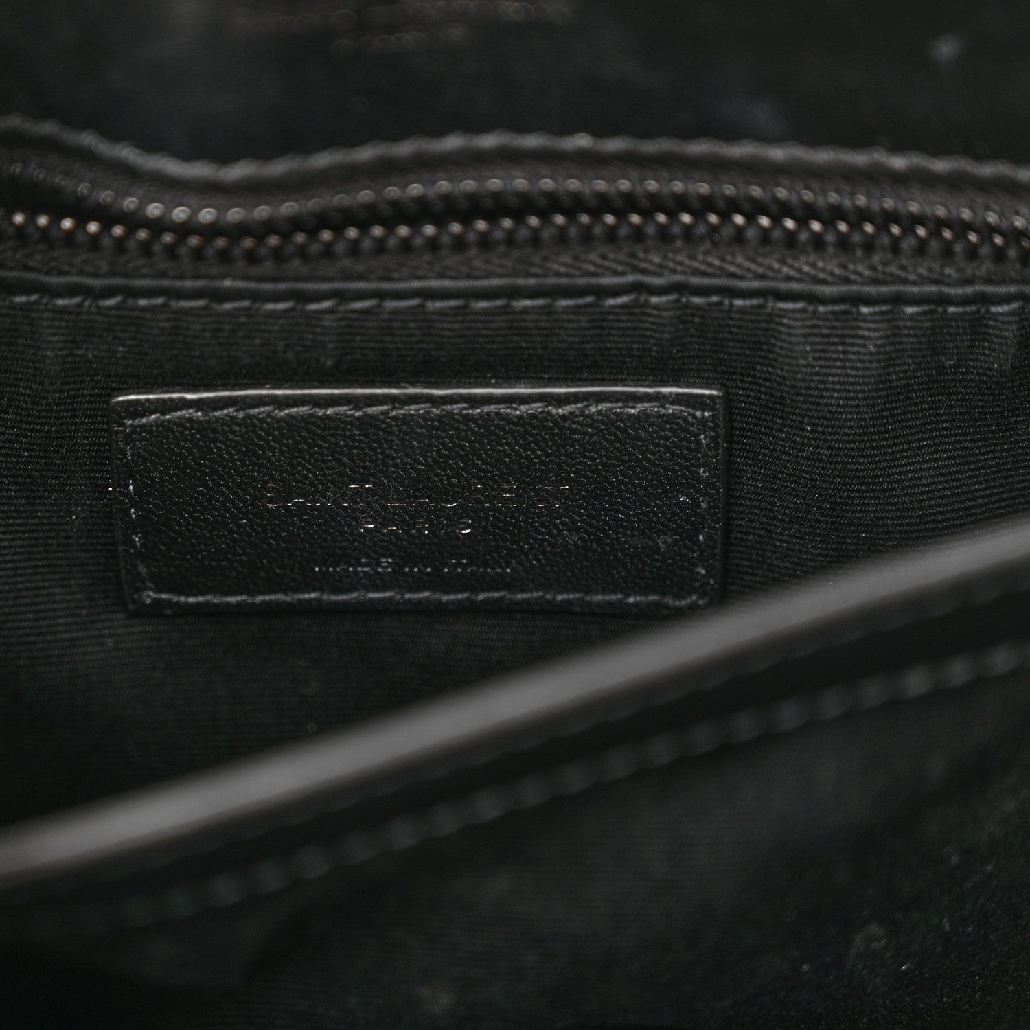 Saint Laurent Calfskin Y Quilted Monogram Monochrome Toy Loulou Crossbody Bag Black 6 of 11
