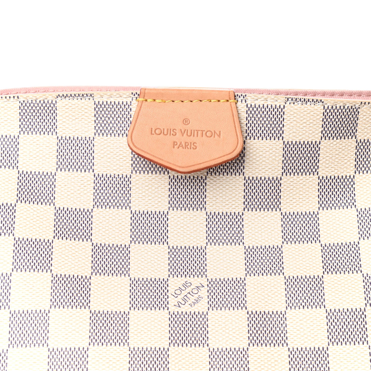 Louis Vuitton Damier Azur Graceful MM Rose Ballerine 9 of 12