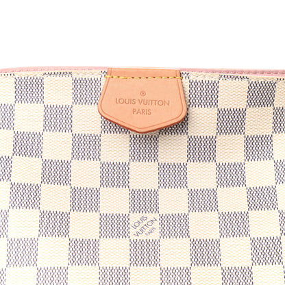 Louis Vuitton Damier Azur Graceful MM Rose Ballerine 9 of 12