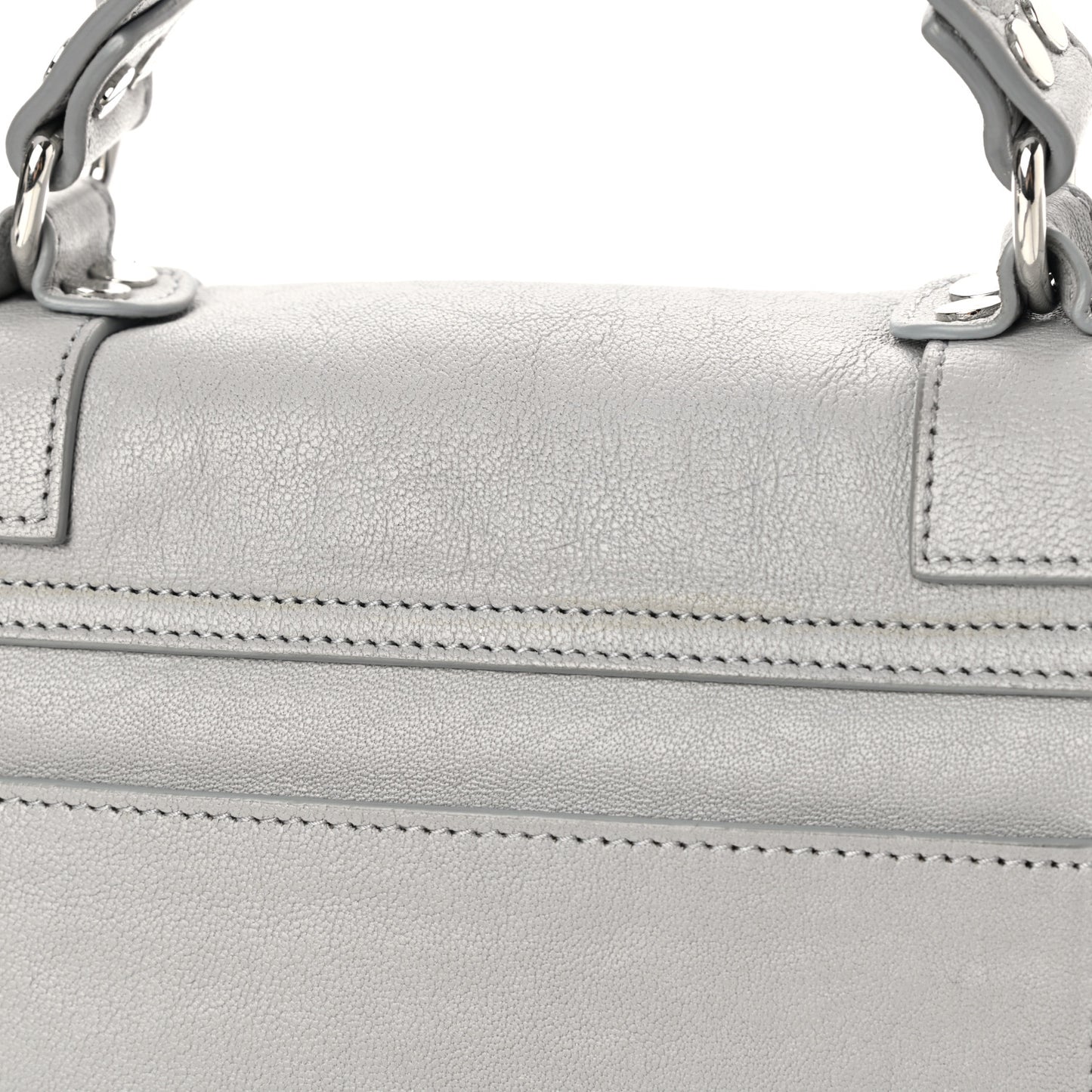 Lambskin Tiny PS1 Satchel Fog