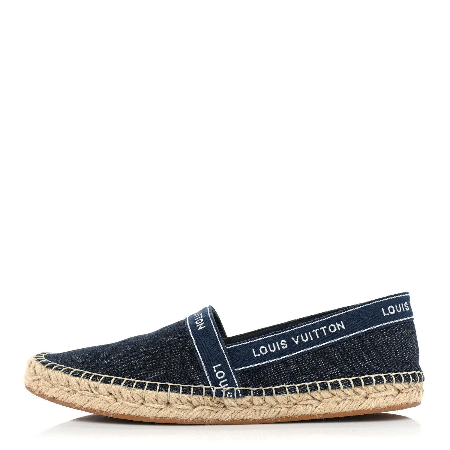 Louis Vuitton Denim Croisiere Espadrille 38.5 Marine 1 of 10