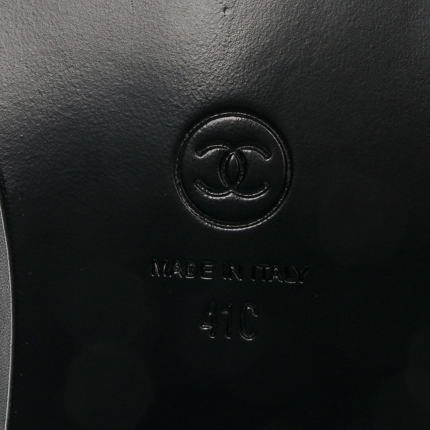 Chanel Shiny Calfskin CC Loafers 41 Black 6 of 8