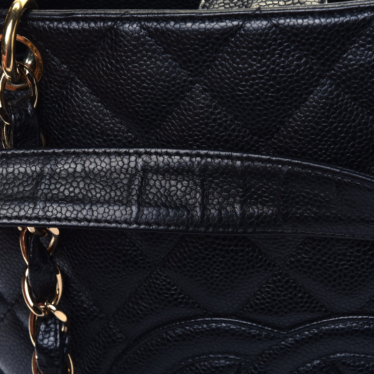Chanel Caviar Quilted Petit Shopping Tote PST Black 6 of 6