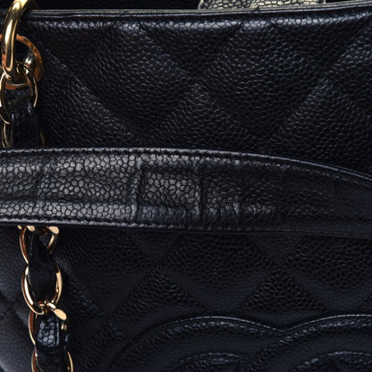 Chanel Caviar Quilted Petit Shopping Tote PST Black 6 of 6